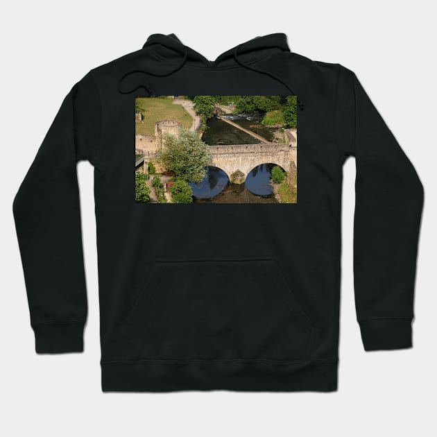 Bridge Stierchen, Unterstadt Grund, Alzette Valley, Luxembourg Hoodie by Kruegerfoto